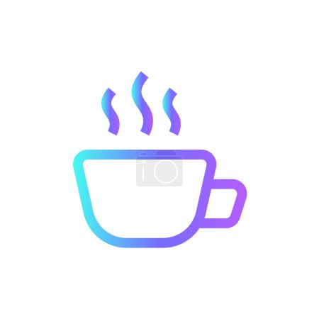 Ilustración de Coffebreak Icono de gente de negocios con estilo duotone azul. taza, molinillo, bebida, bebida, máquina, barista, café. Ilustración vectorial - Imagen libre de derechos