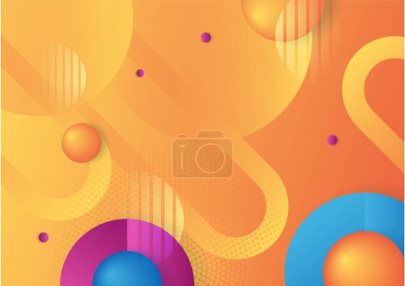 Ilustración de Fondo abstracto formas geométricas coloridas - Imagen libre de derechos
