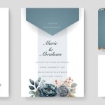 Wedding Invitation cards Tosca Watercolor style collection design, Watercolor Texture Background, brochure, invitation template. Business identity style. Invite Vector.