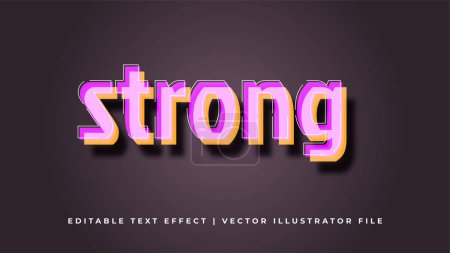 Illustration for Modern editable text style effect illustrator. vector design template. - Royalty Free Image