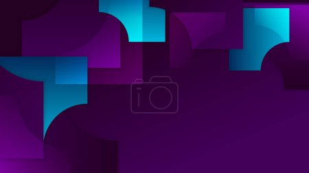 Illustration for Purple and blue business card modern design vector - Royalty Free Image