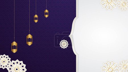 ramadan background greeting card banner