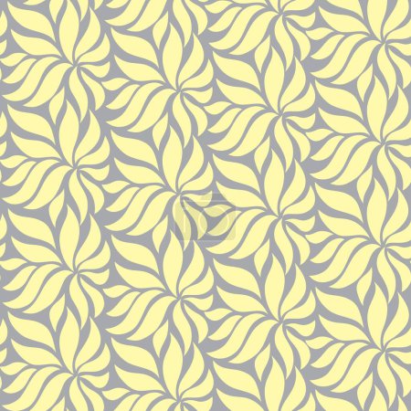 Foto de Sin costuras abstracto floral gris y amarillo bacgroud - Imagen libre de derechos