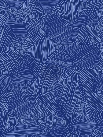 Foto de Patrón de vector azul de moda hecho a mano abstracto sin costuras. Mosaicos antecedentes. - Imagen libre de derechos
