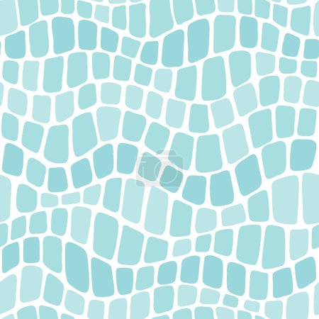 Foto de Fondo azul y blanco abstracto sin costuras. Dibujado a mano vector patrón sin costura - Imagen libre de derechos