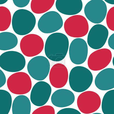 Illustration for Abstract seamless pattern with round shapes - Royalty Free Image