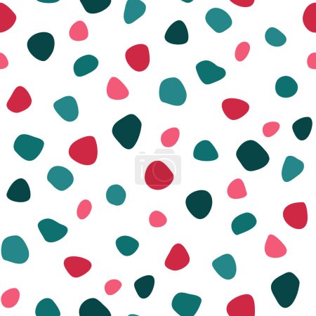 Illustration for Seamless pattern with abstract colorful spots - Royalty Free Image