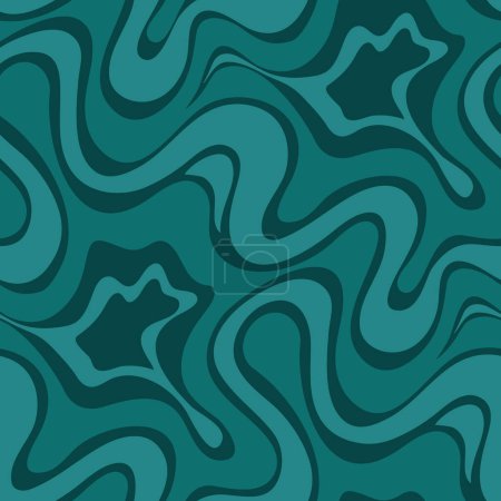 Illustration for Abstract seamless pattern with wavy lines - Royalty Free Image