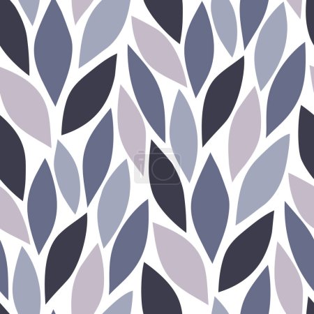 Illustration for Abstract seamless floral pattern with leaves - Royalty Free Image