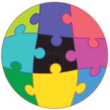 Illustration for Missing Jigsaw Piece Vector illustration - Royalty Free Image