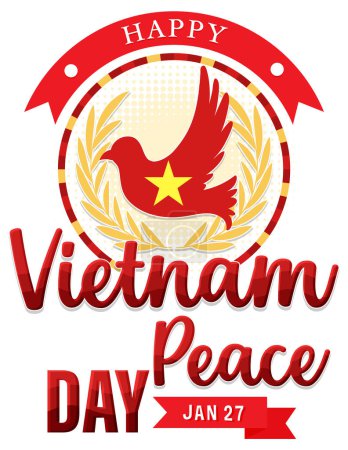 Téléchargez les illustrations : Vietnam Peace Day Illustration de bannière - en licence libre de droit