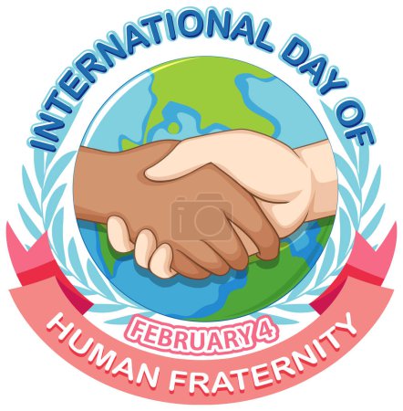 Téléchargez les illustrations : International day of human fraternity illustration - en licence libre de droit