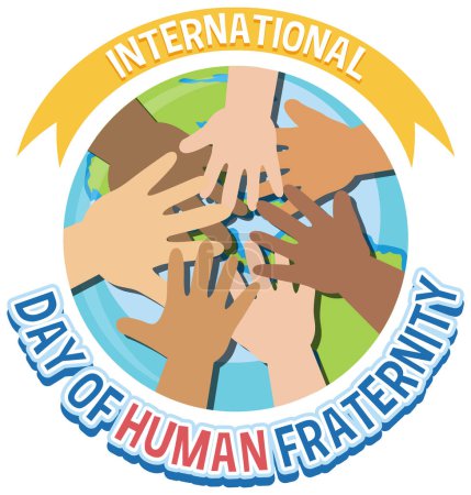 Téléchargez les illustrations : International day of human fraternity illustration - en licence libre de droit
