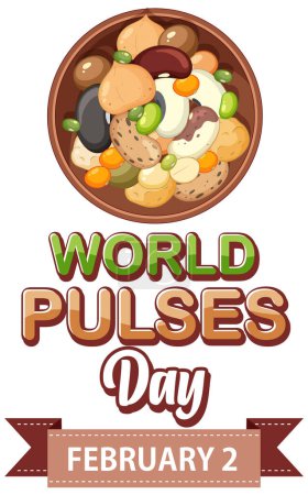Ilustración de World Pulses Day Banner Design illustration - Imagen libre de derechos