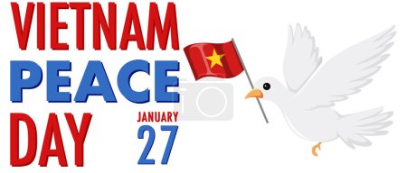 Téléchargez les illustrations : Vietnam Peace Day Banner Illustration de design - en licence libre de droit