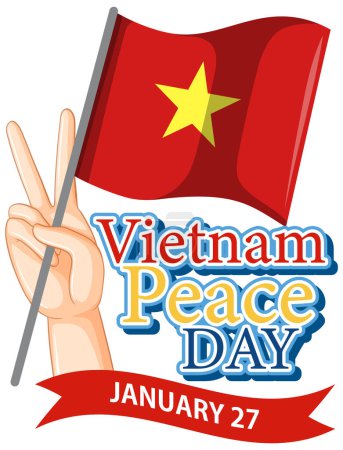 Ilustración de Vietnam Día de la Paz Banner ilustración - Imagen libre de derechos