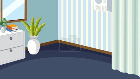 Illustration for Empty room interior design illustration - Royalty Free Image