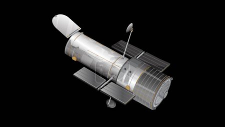 Ilustración de La ilustración del Telescopio Espacial Hubble - Imagen libre de derechos