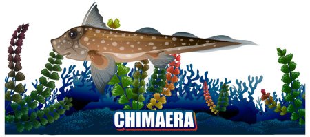 Téléchargez les illustrations : Illustration Chimaera Deep Sea Creature - en licence libre de droit