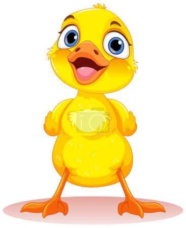 Illustration for Adorable Little Duck Isolated illustration - Royalty Free Image