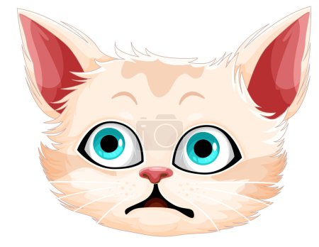 Illustration for Cute cat cartoon character illustration - Royalty Free Image