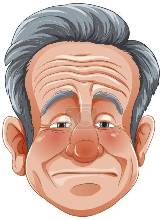 Illustration for Bangkok, Thailand May 25, 2023. Caricature of Robin Williams illustration - Royalty Free Image