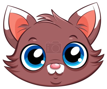 Illustration for Little Cute Cat Cartoon Character illustration - Royalty Free Image