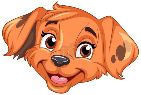 Téléchargez les illustrations : Illustration de personnage de dessin animé mignon chien - en licence libre de droit
