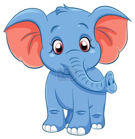Illustration for Cute Elephant Cartoon Character  illustration - Royalty Free Image