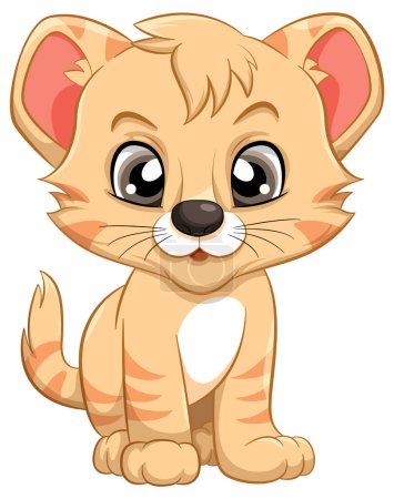 Illustration for Cute Tiger Cartoon Character illustration - Royalty Free Image