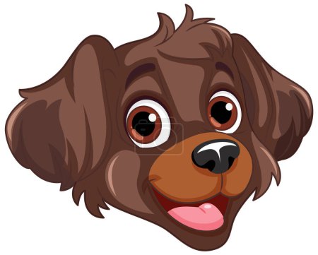 Téléchargez les illustrations : Illustration de personnage de bande dessinée pour chien brun - en licence libre de droit