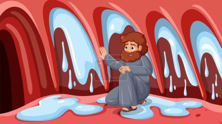 Jonahs angstauslösende Erfahrung gefangen im Magen eines riesigen Fisches