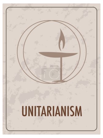 Téléchargez les illustrations : Illustration du symbole d'unitarisme représentant une branche chrétienne non trinitaire - en licence libre de droit