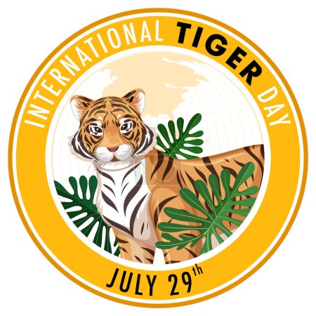 Vector badge for annual wildlife conservation event.