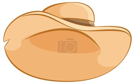 Illustration for Vector graphic of a traditional western cowboy hat. - Royalty Free Image