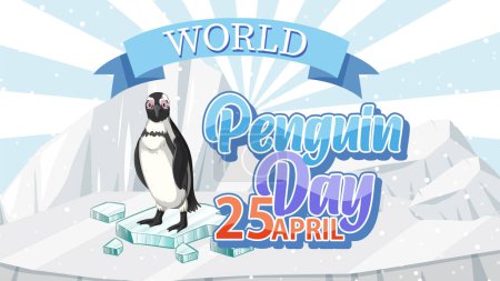 Vector graphic of a penguin for World Penguin Day