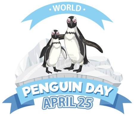 Zwei Pinguine feiern Weltpinguintag