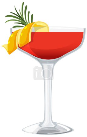 Illustration for Vector illustration of a refreshing summer drink - Royalty Free Image