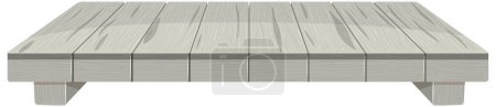 Illustration for Vector illustration of a simple wooden pallet. - Royalty Free Image