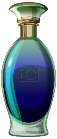 Illustration for Vector illustration of a stylish perfume container. - Royalty Free Image