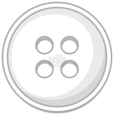 Illustration for Simple vector graphic of a clothing button - Royalty Free Image