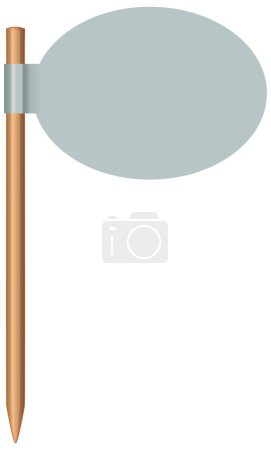 Illustration for Vector illustration of a pencil with speech bubble - Royalty Free Image