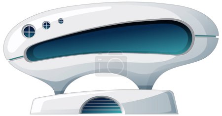 Sleek futuristic vehicle design illustration