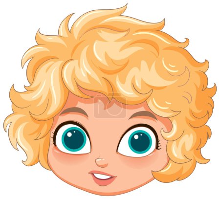 Illustration for Colorful vector of a cheerful young boy - Royalty Free Image