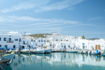 pretty Naousa town in paros greece