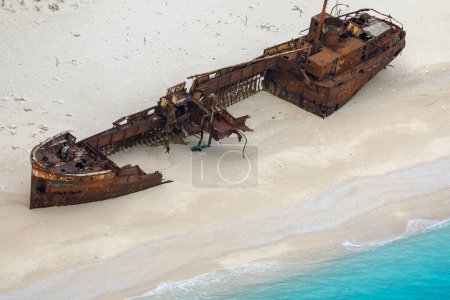 Photo for The navagio shipwreck in Zakynthos, greece - Royalty Free Image