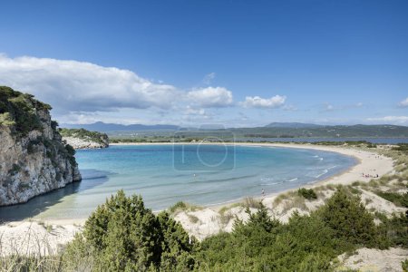 der atemberaubende Strand von Voidokilia auf dem Peloponnes