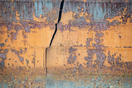 Photo for Rusty orange abstract texture detail surface background - Royalty Free Image