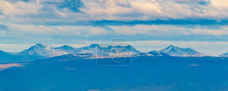 Photo for Puerto williams and beagle channel, view from martial glacier viewpoint, ushuaia, tierra del fuego, argentina - Royalty Free Image