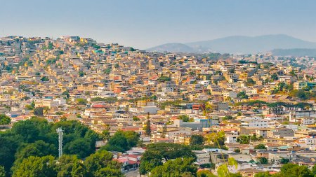 Guayaquil Luftaufnahme der Slums vom Aussichtspunkt bella vista, Provinz Guayas, Ecuador